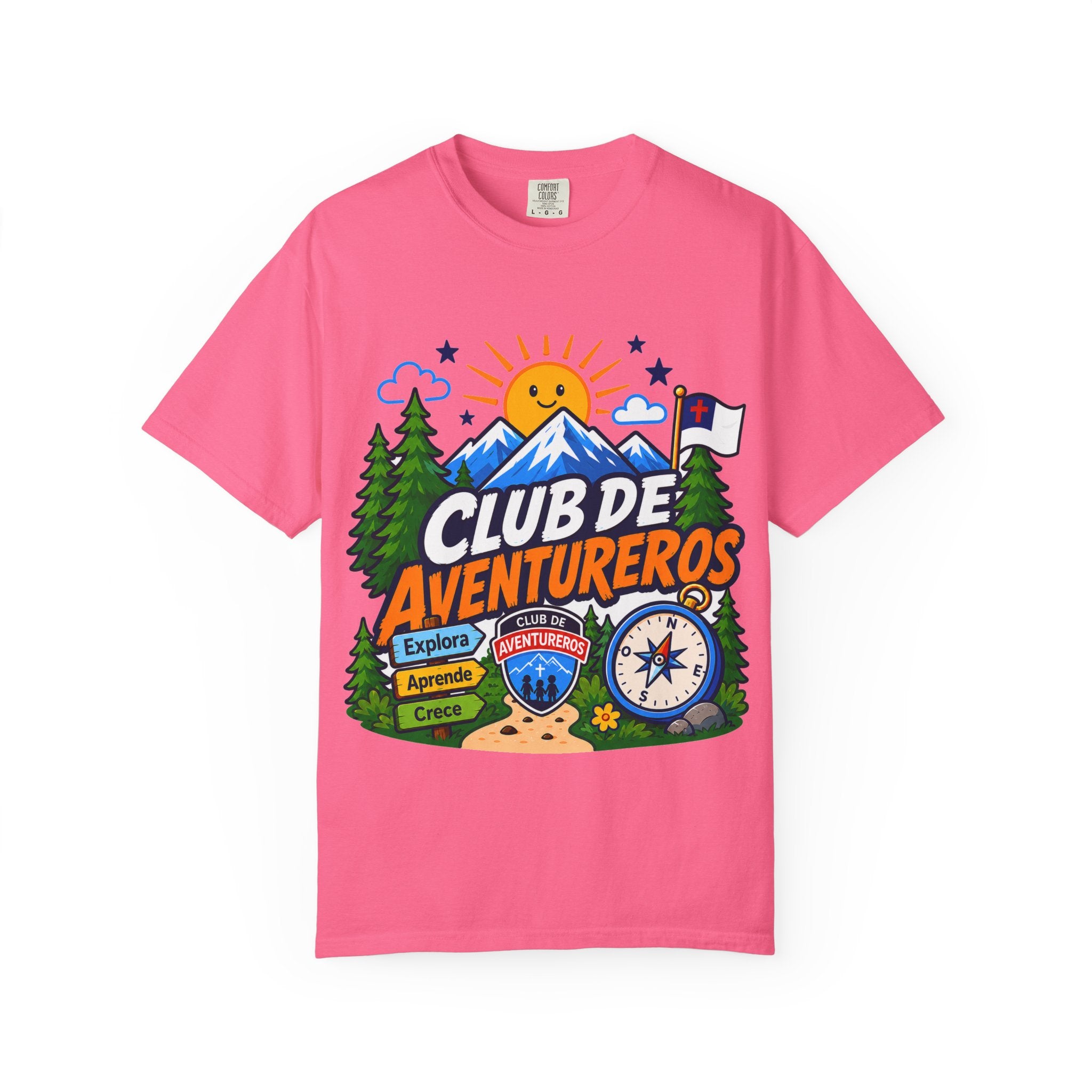 Club de Aventureros Camiseta (Adultos) | Camping, Brújula y Sol