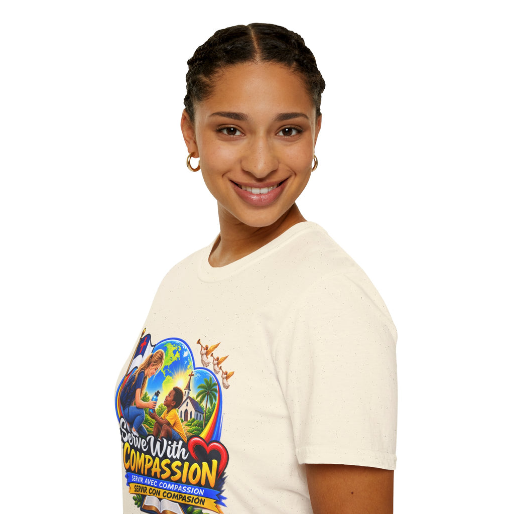 Serve With Compassion T-Shirt — Christian Volunteer Faith Tee