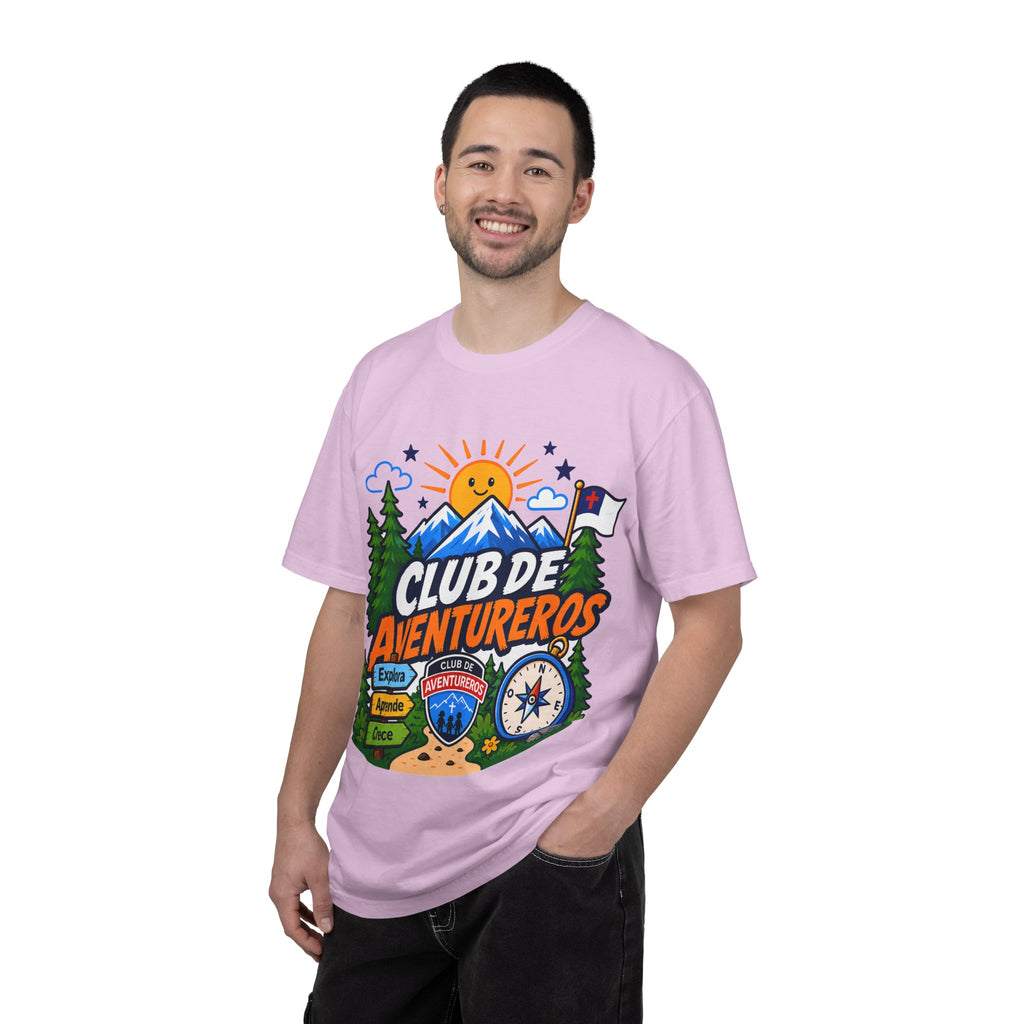 Club de Aventureros Camiseta (Adultos) | Camping, Brújula y Sol