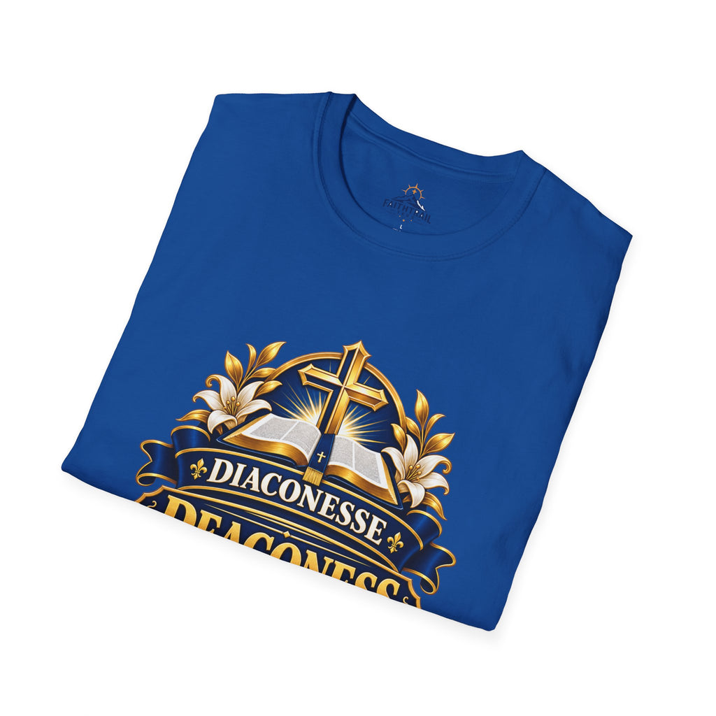 Deaconess Emblem T-Shirt — Faith-Based Christian Church Shirt