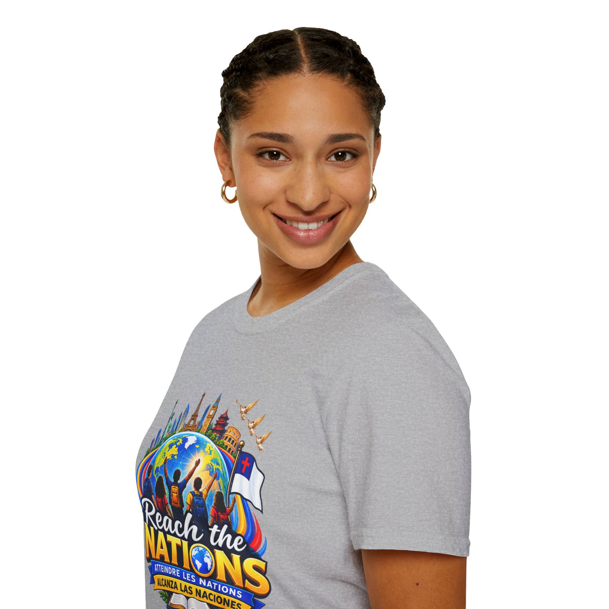 Reach the Nations T-Shirt — Global Missions Christian Outreach Tee
