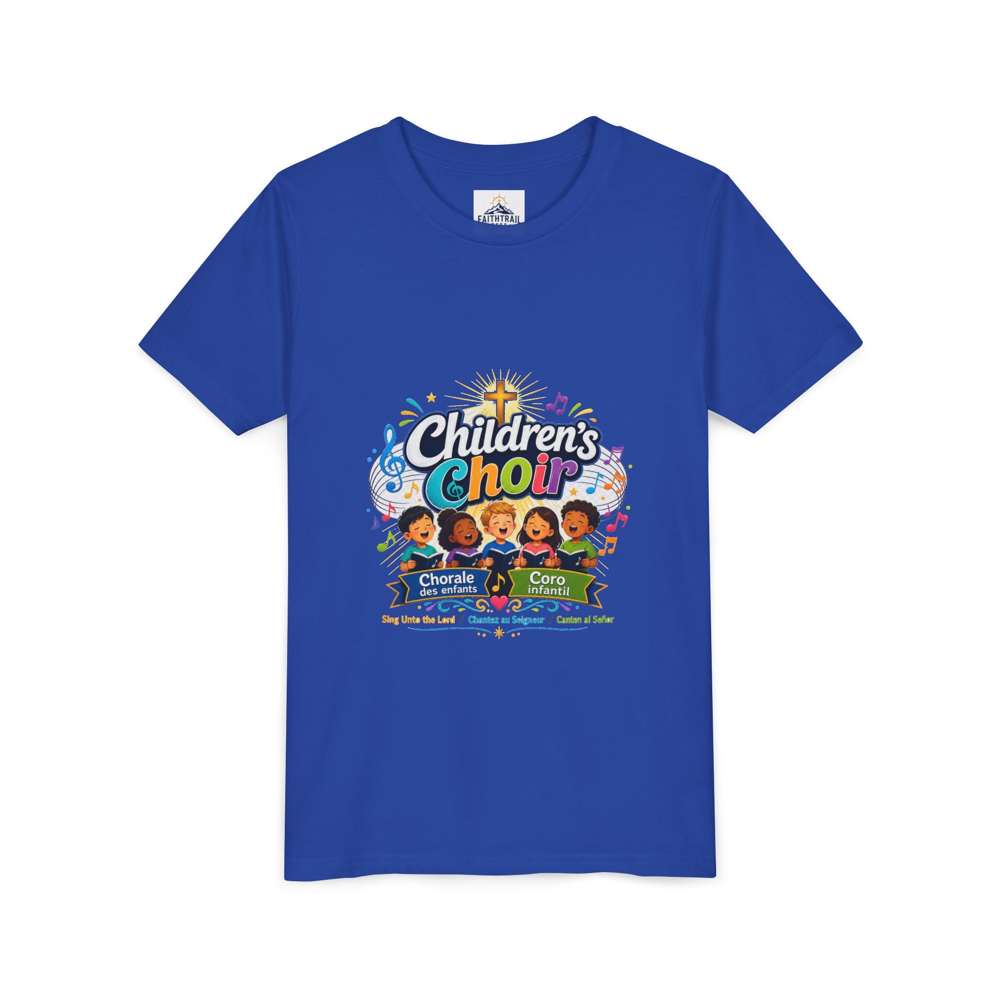 Children's Choir Youth Tee - Colorful Church Choir Graphic