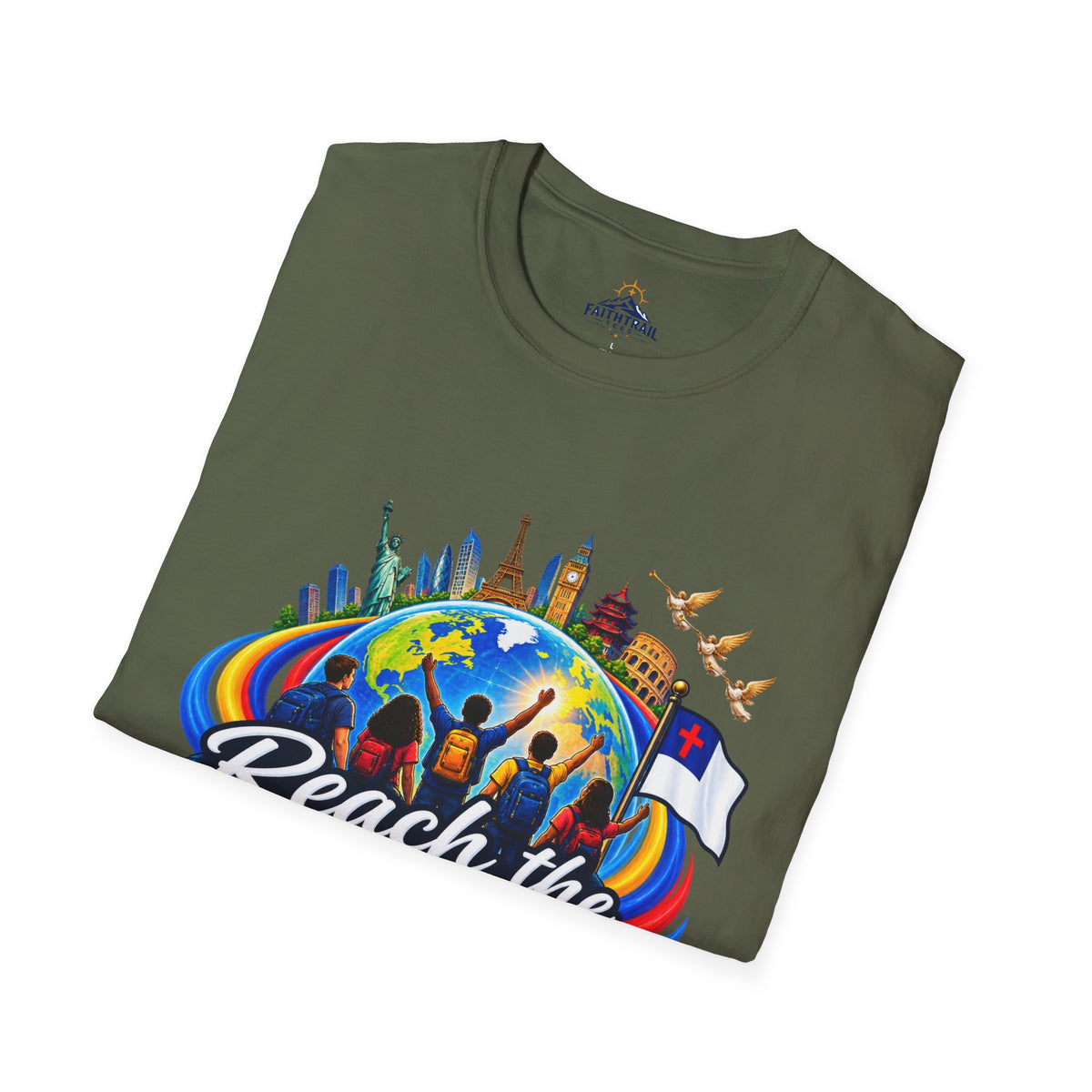 Reach the Nations T-Shirt — Global Missions Christian Outreach Tee