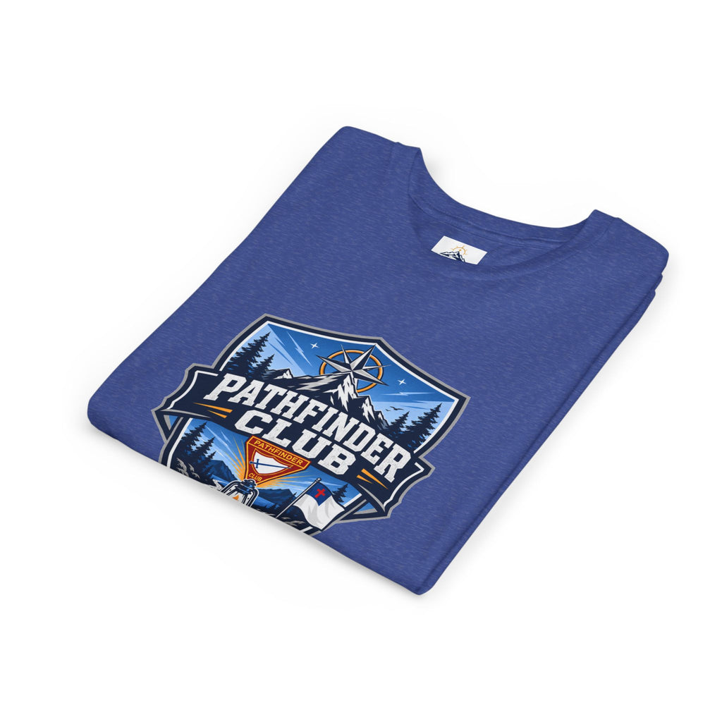 Conquistadores Camiseta para jóvenes | Camping Compass, Fogata, Pinos