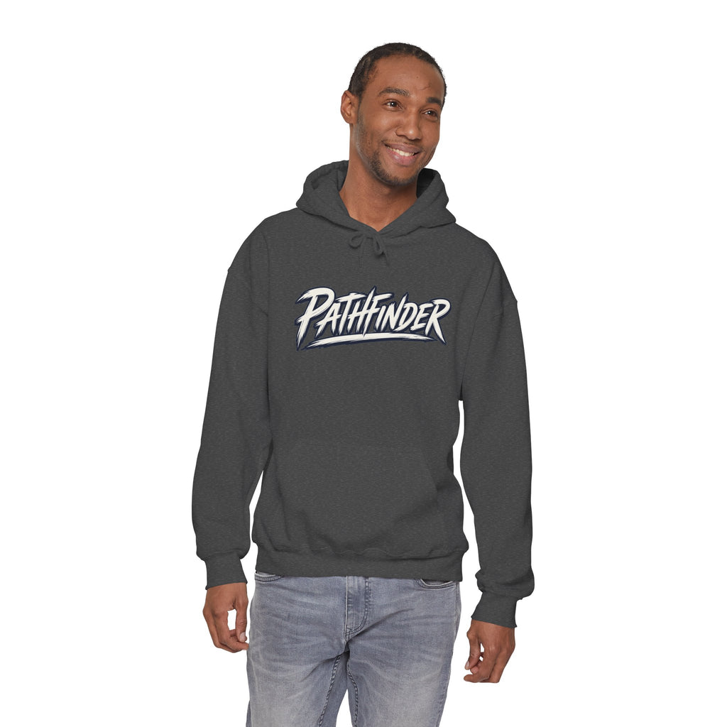 Pathfinder Graphic Hoodie — Retro Script Logo Pullover