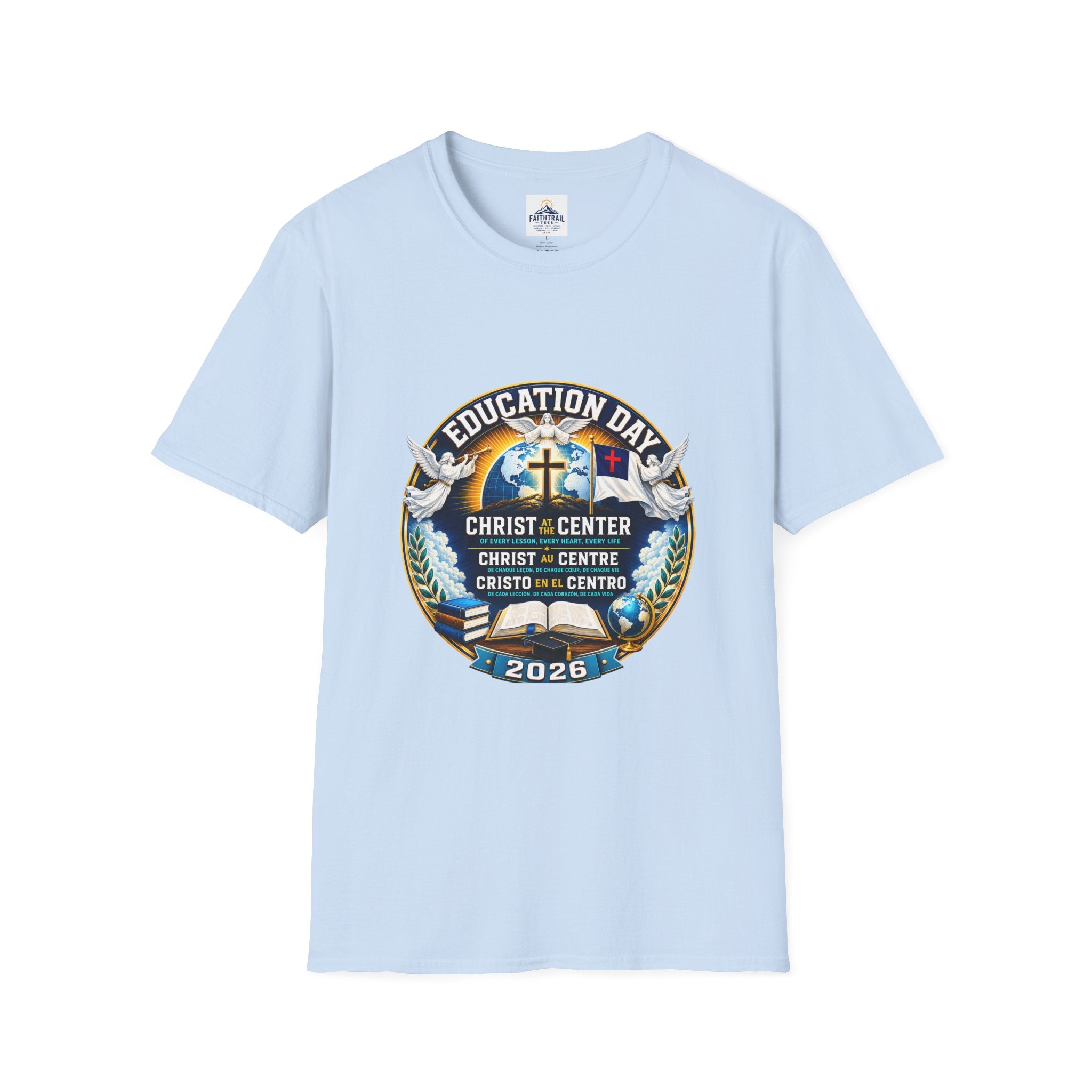 Education Day T-Shirt — "Christ at Center" Church Event Tee (2026)