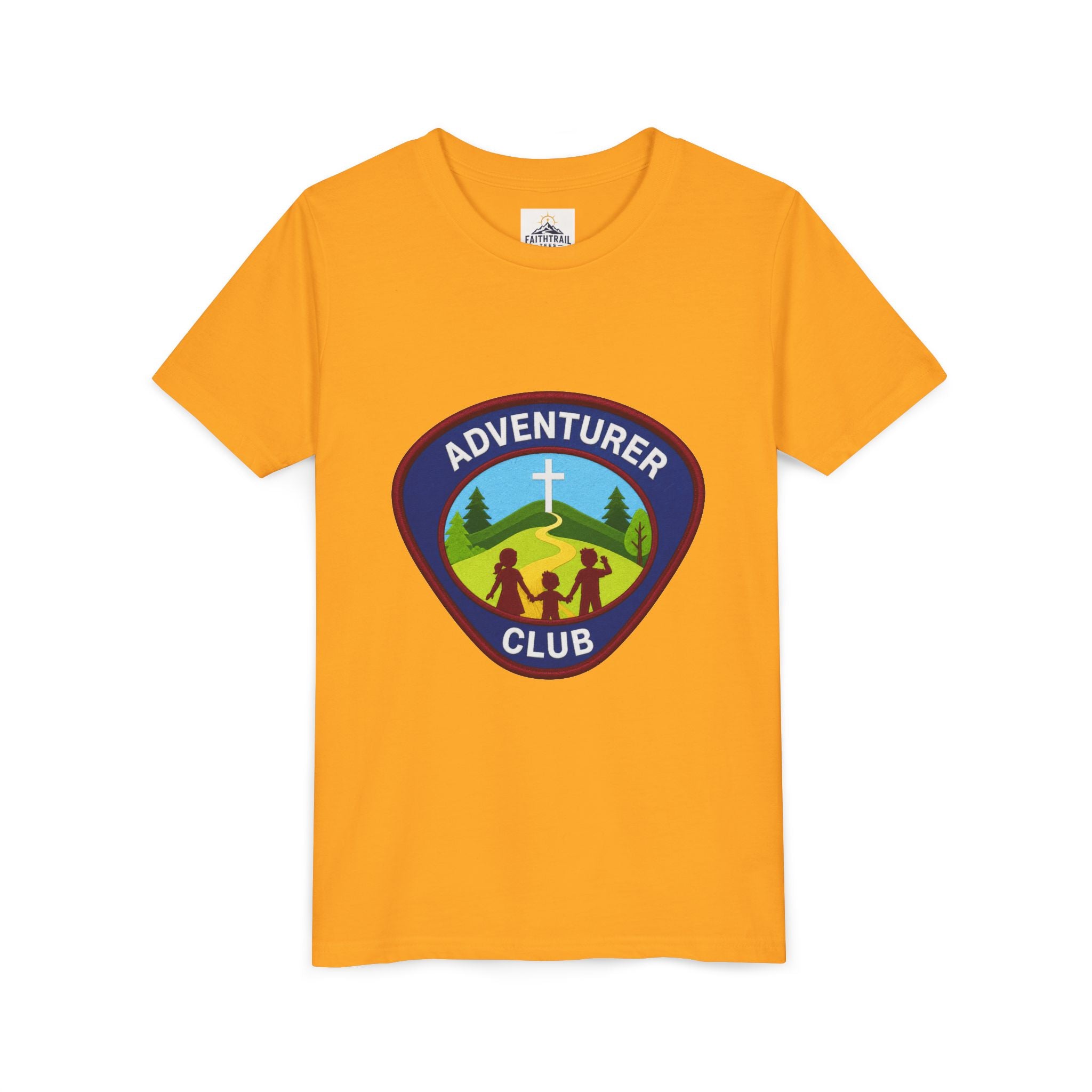 Adventurer Club Youth Tee – Christian Kids Outdoor Badge Shirt