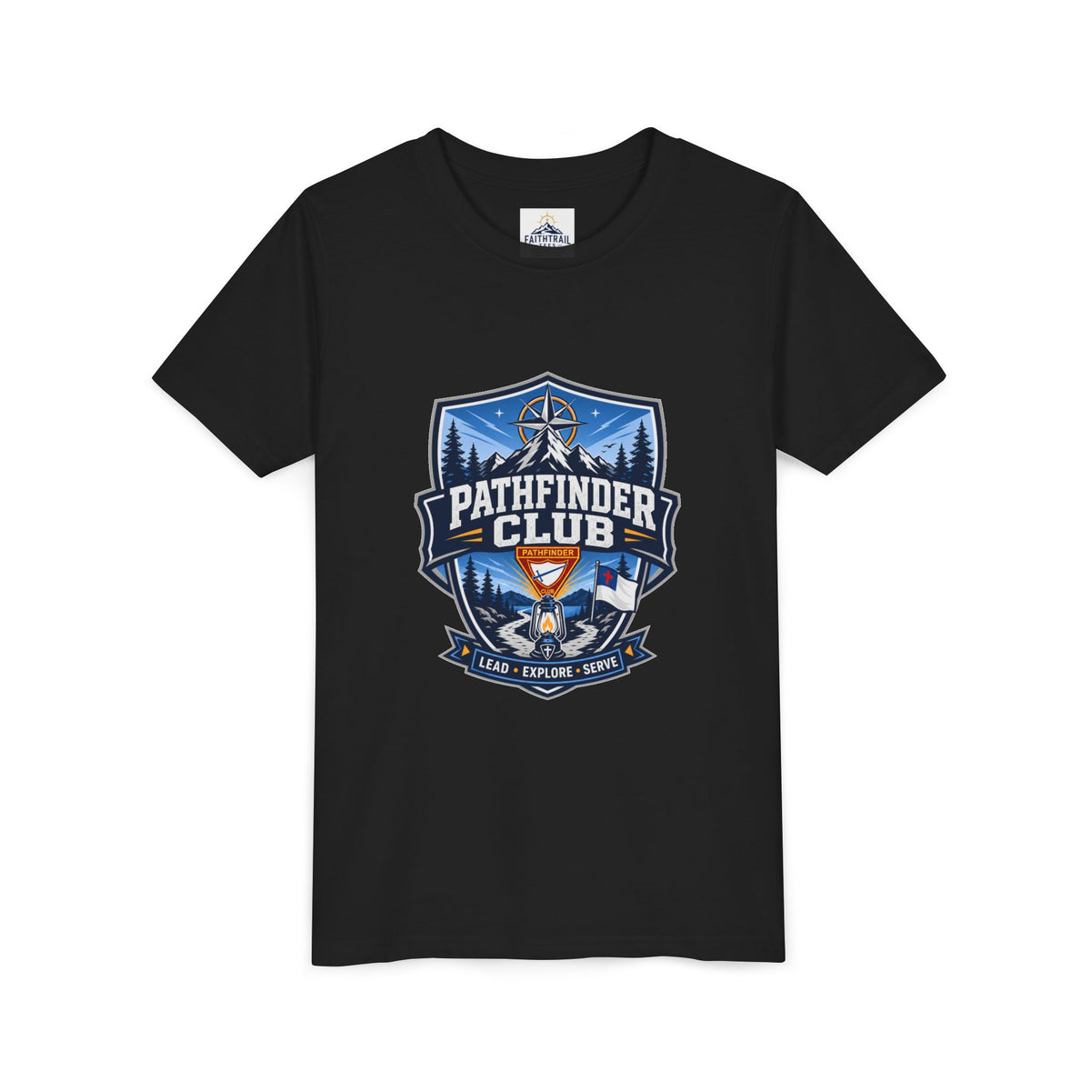 Conquistadores Camiseta para jóvenes | Camping Compass, Fogata, Pinos