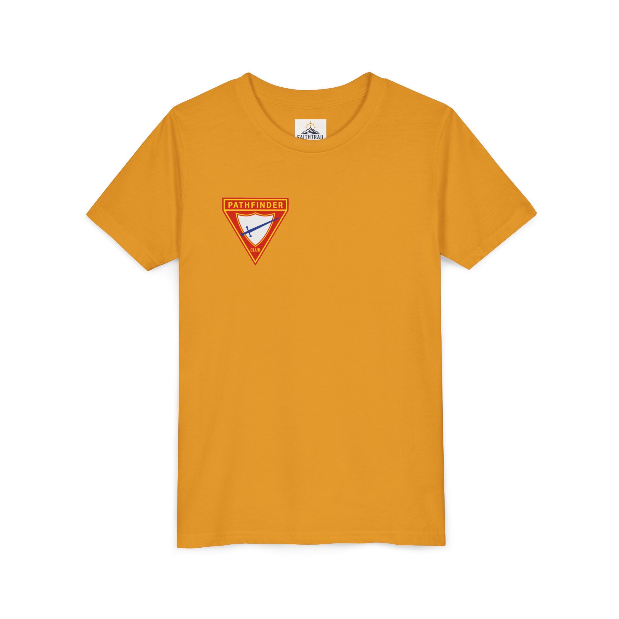 Pathfinder Club Youth Tee — Pathfinder Shield Emblem Short Sleeve Shirt