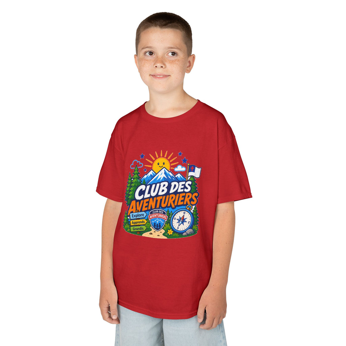 Club des Aventuriers T-Shirt (Enfants) | Camping Boussole et Soleil