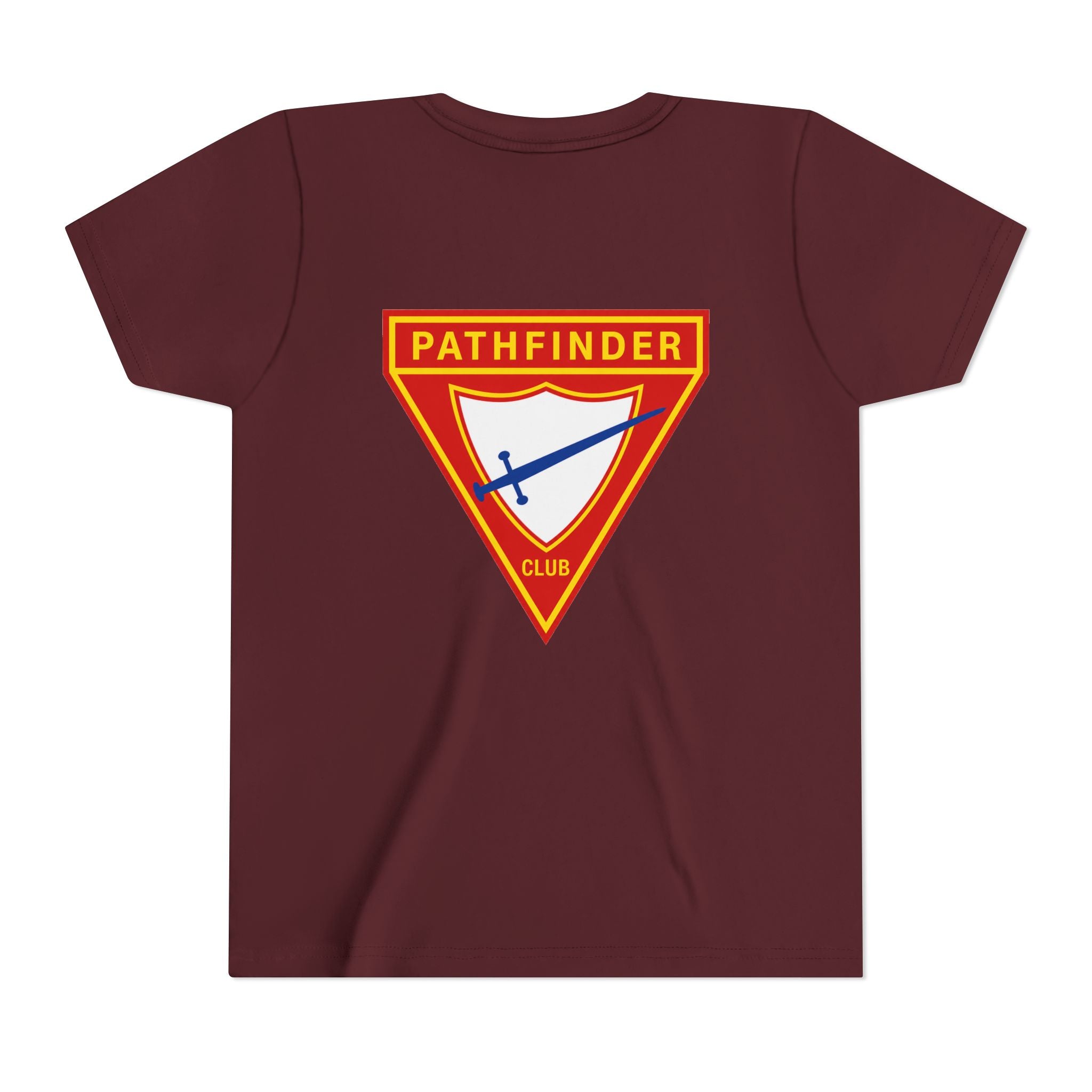 Pathfinder Club Youth Tee — Pathfinder Shield Emblem Short Sleeve Shirt