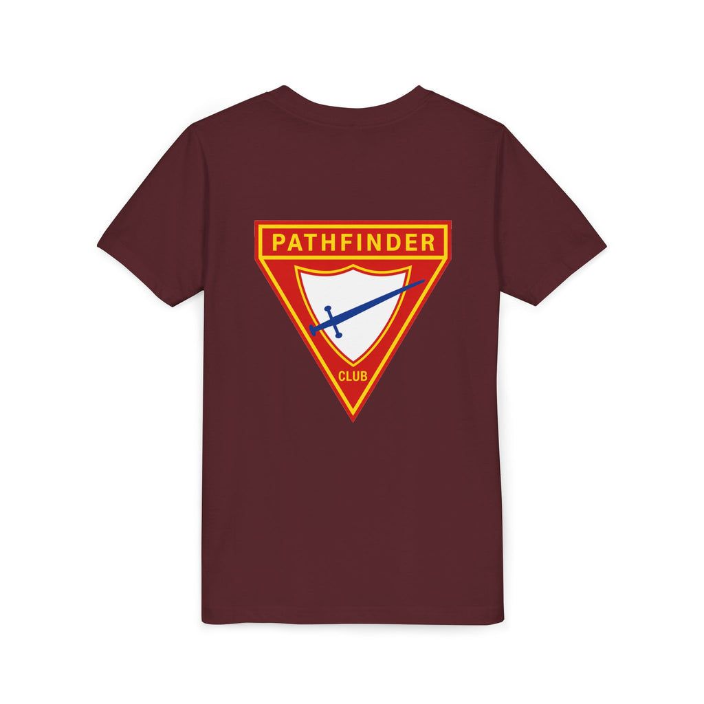 Pathfinder Club Youth Tee — Pathfinder Shield Emblem Short Sleeve Shirt