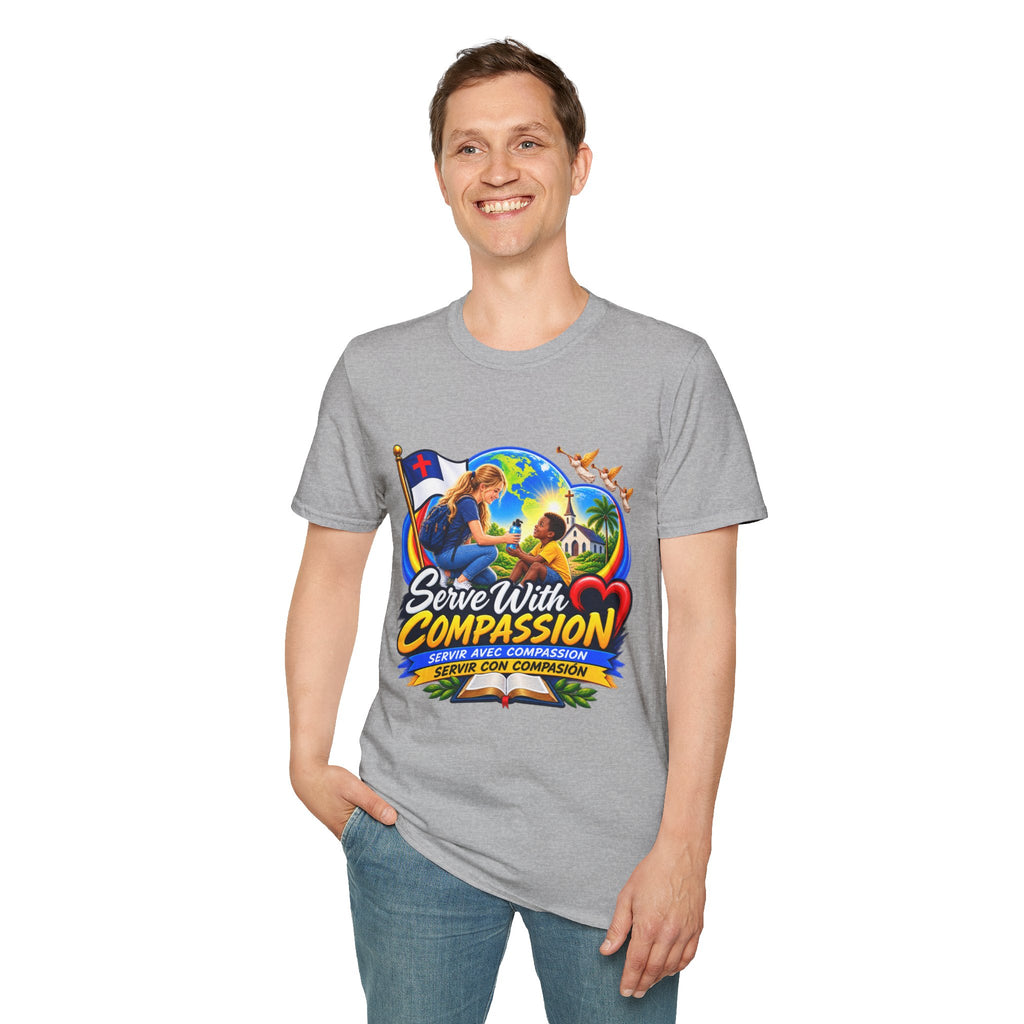 Serve With Compassion T-Shirt — Christian Volunteer Faith Tee