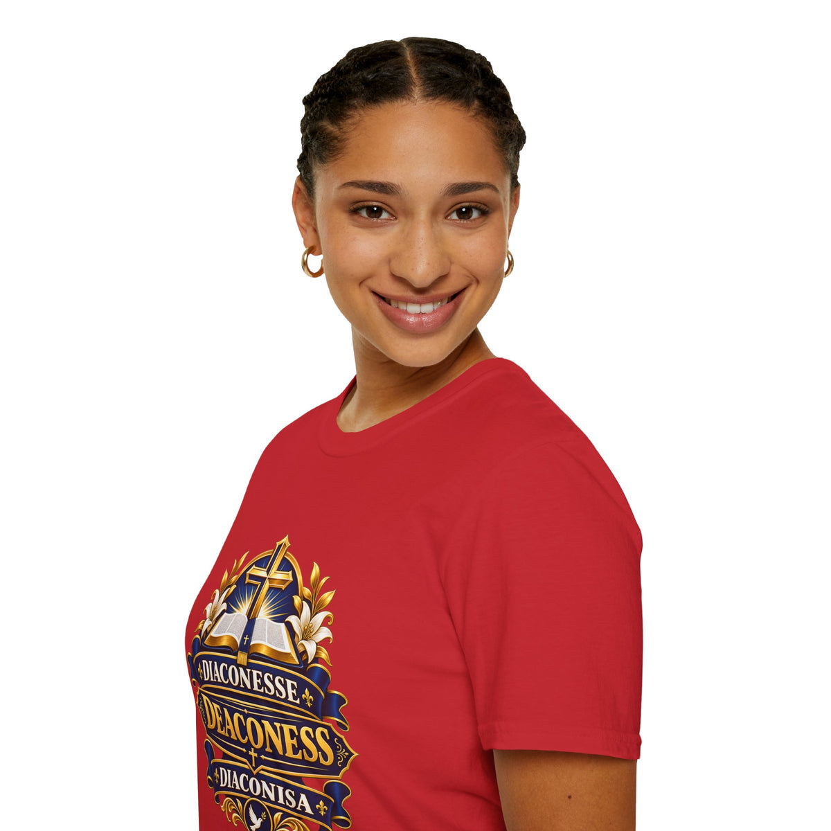 Deaconess Emblem T-Shirt — Faith-Based Christian Church Shirt