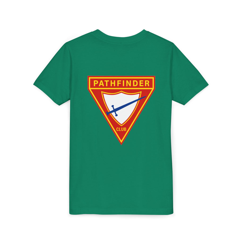Pathfinder Club Youth Tee — Pathfinder Shield Emblem Short Sleeve Shirt