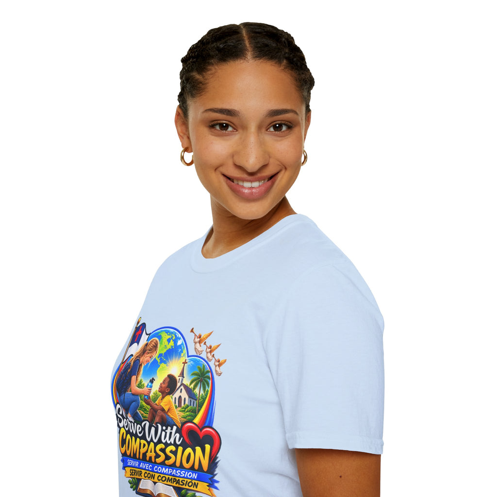 Serve With Compassion T-Shirt — Christian Volunteer Faith Tee