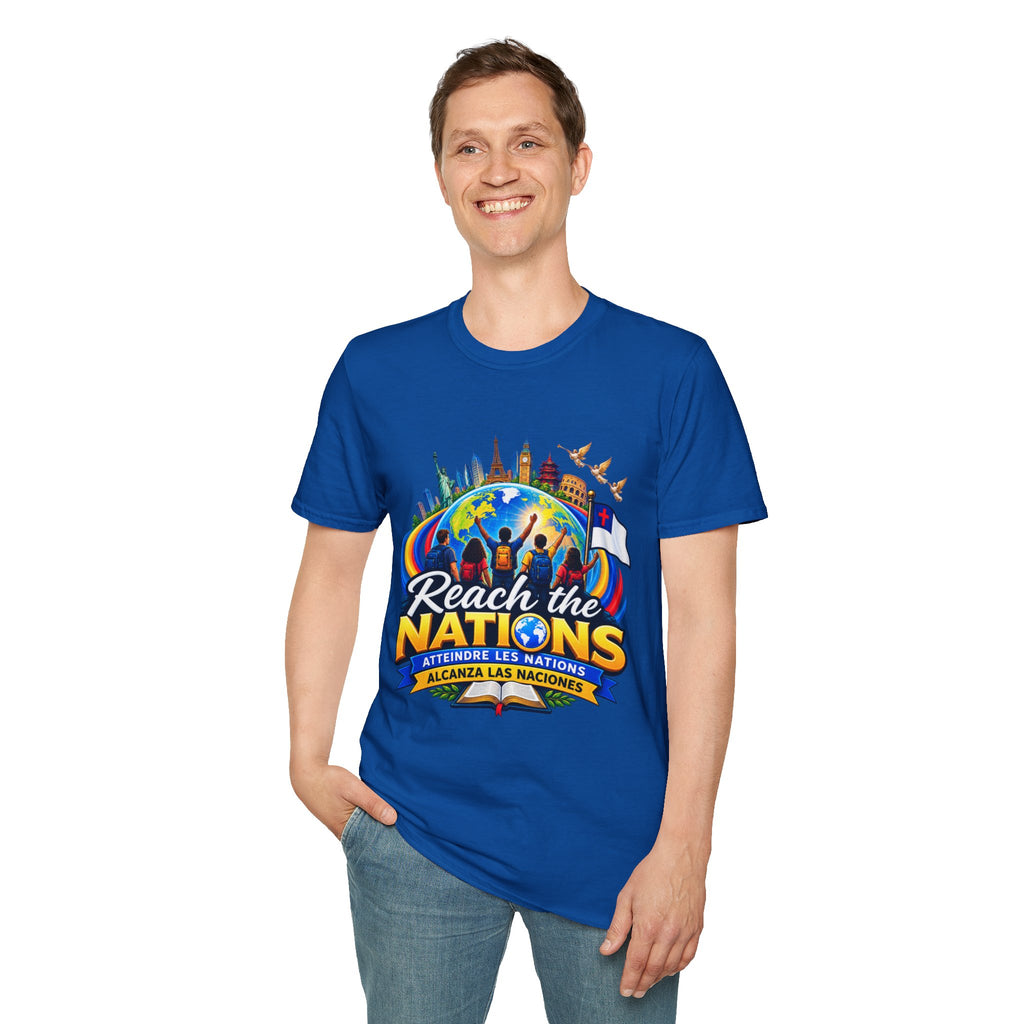 Reach the Nations T-Shirt — Global Missions Christian Outreach Tee