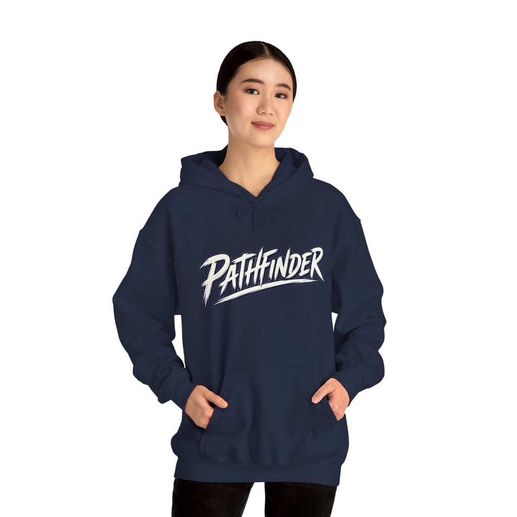 Pathfinder Graphic Hoodie — Retro Script Logo Pullover