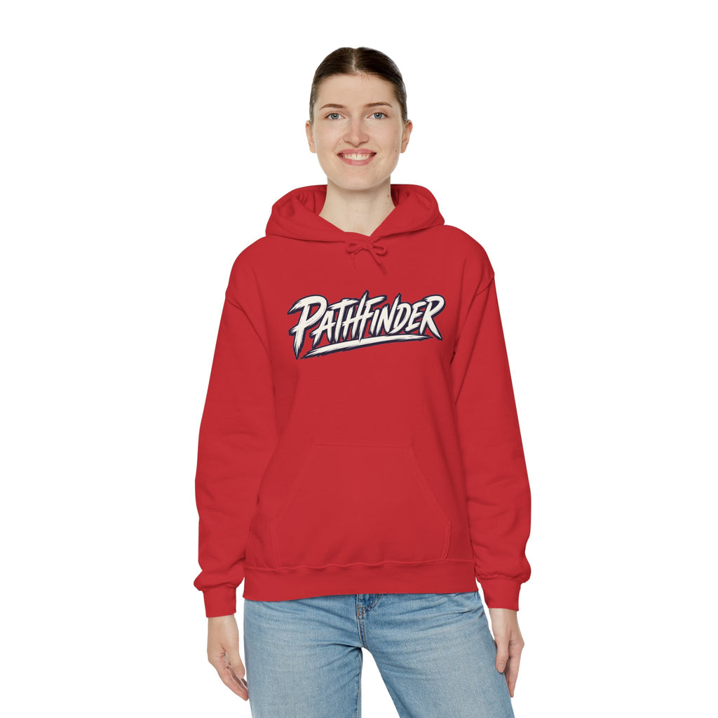 Pathfinder Graphic Hoodie — Retro Script Logo Pullover