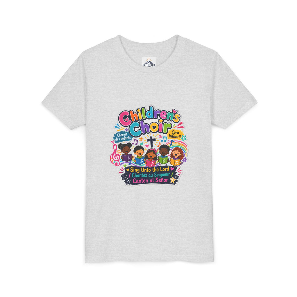 Children's Choir Youth Tee — Colorful 'Children's Choir' Gospel Music Shirt for Kids