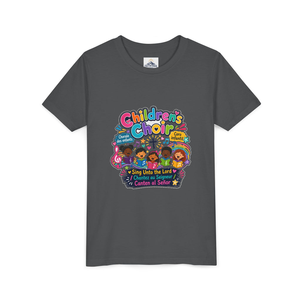 Children's Choir Youth Tee — Colorful 'Children's Choir' Gospel Music Shirt for Kids