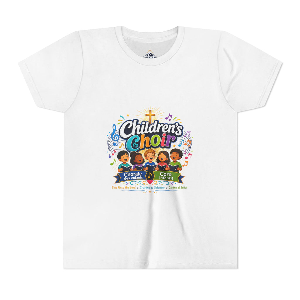 Children's Choir Youth Tee - Colorful Church Choir Graphic