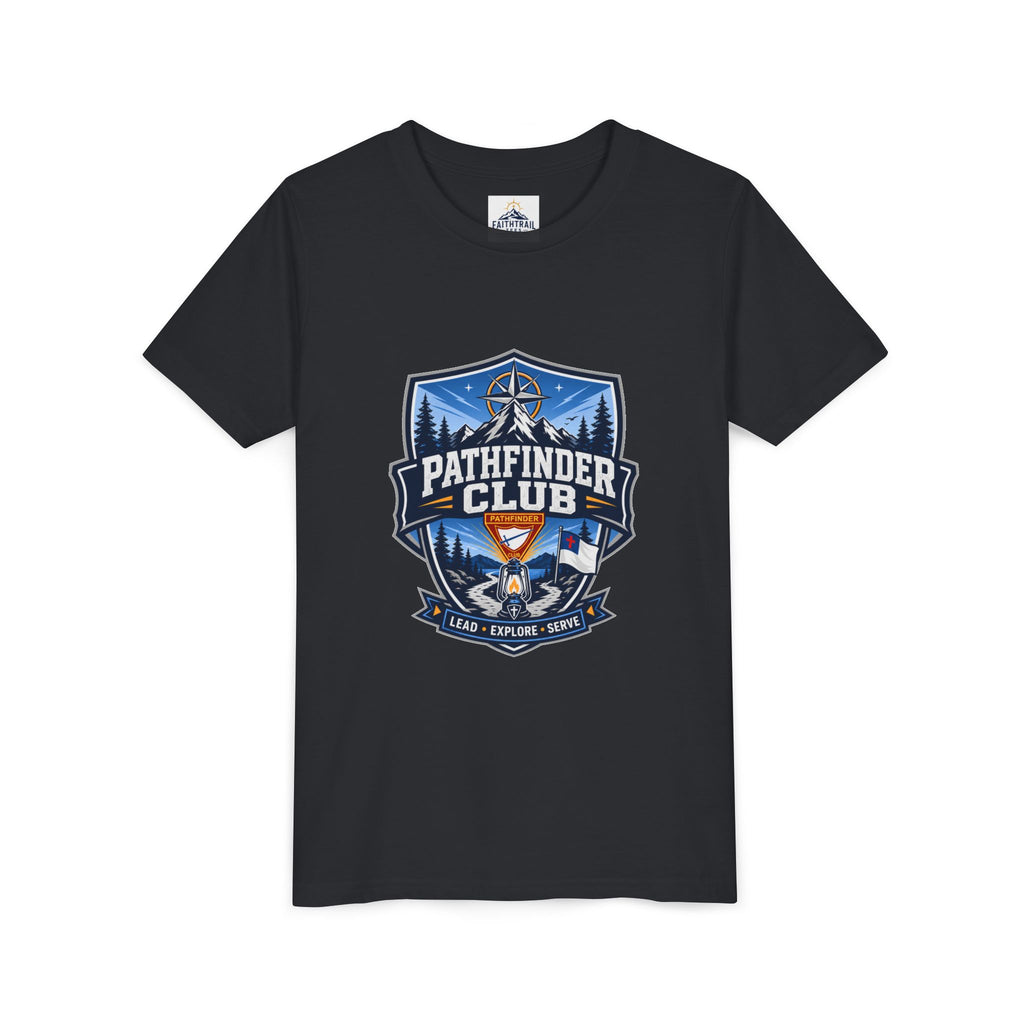 Conquistadores Camiseta para jóvenes | Camping Compass, Fogata, Pinos