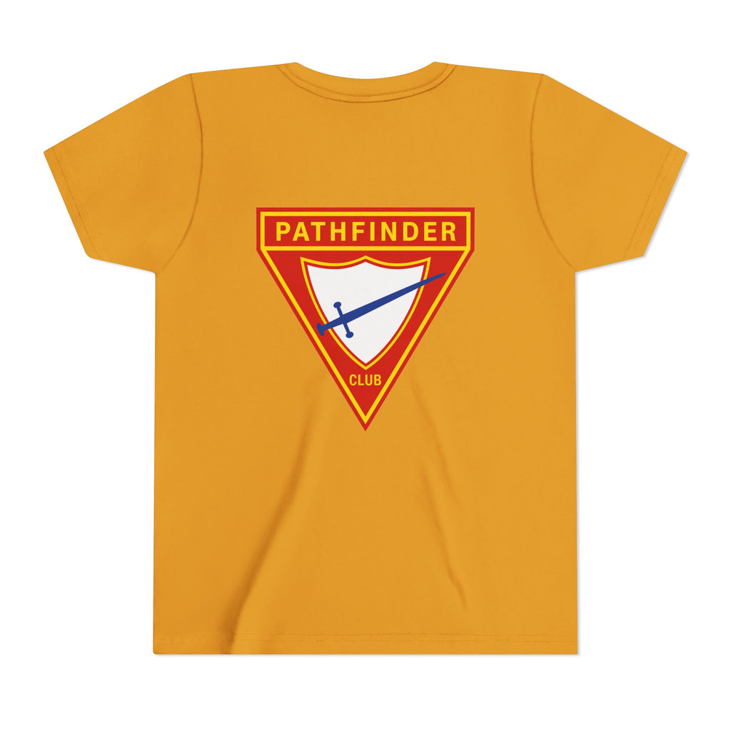 Pathfinder Club Youth Tee — Pathfinder Shield Emblem Short Sleeve Shirt