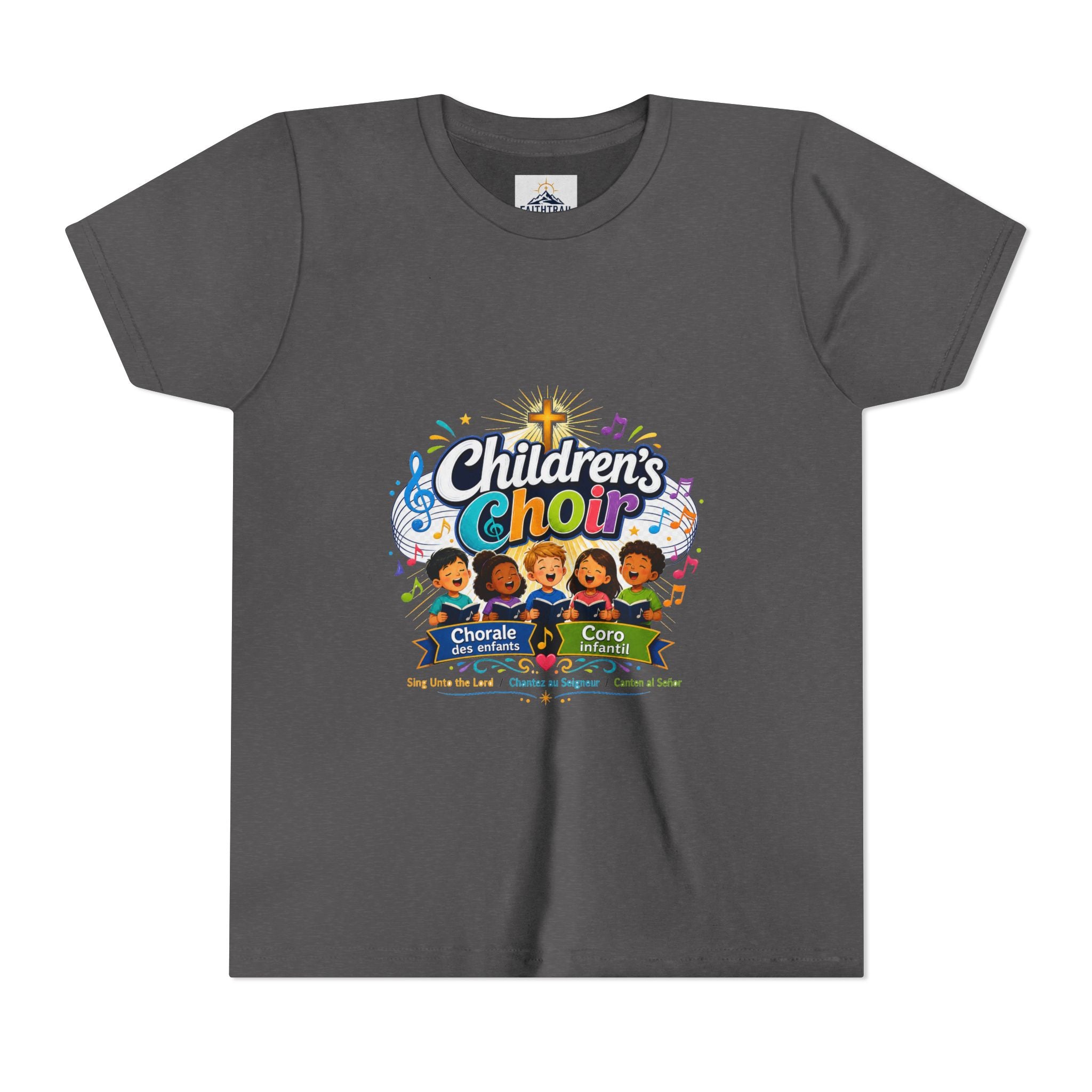 Children's Choir Youth Tee - Colorful Church Choir Graphic