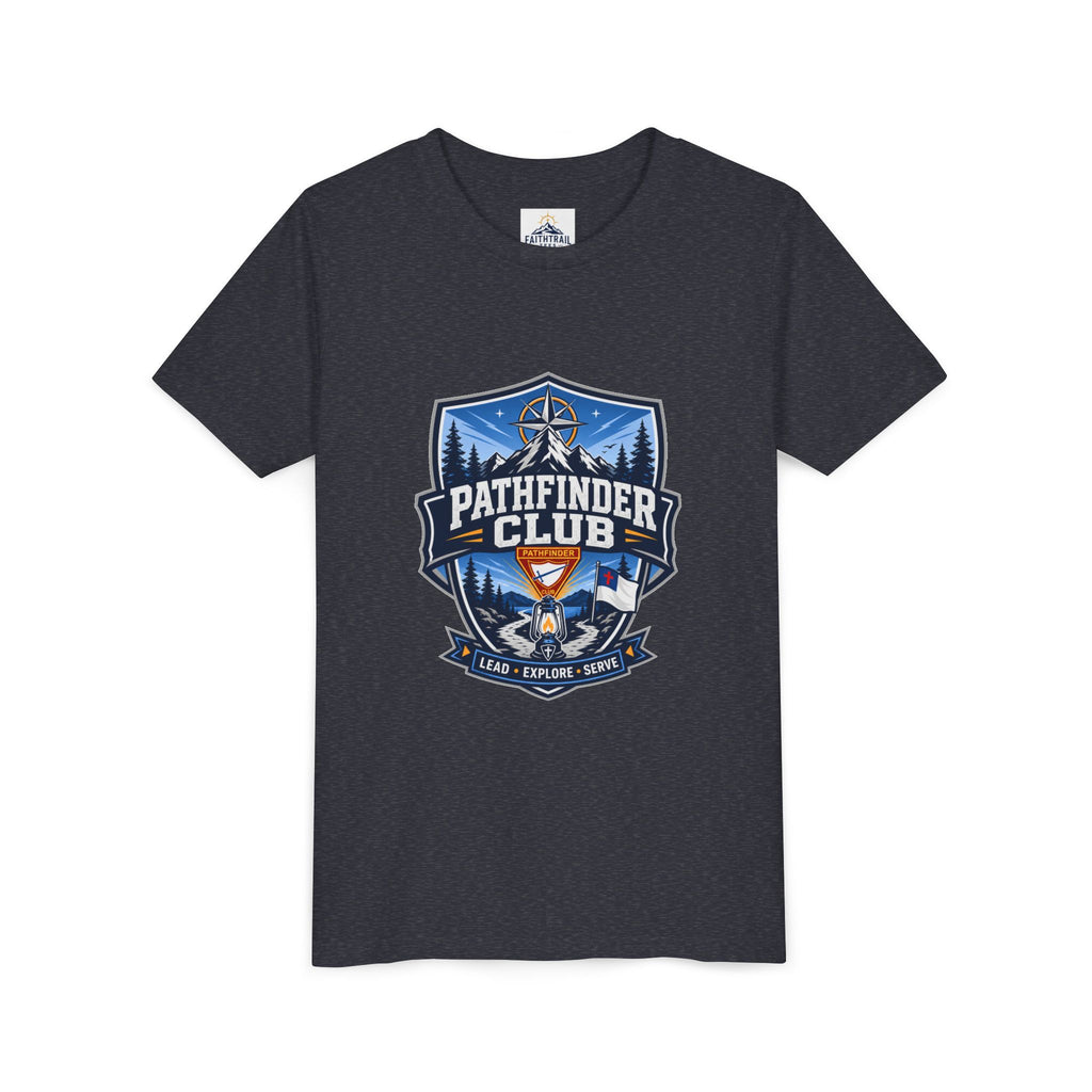 Conquistadores Camiseta para jóvenes | Camping Compass, Fogata, Pinos