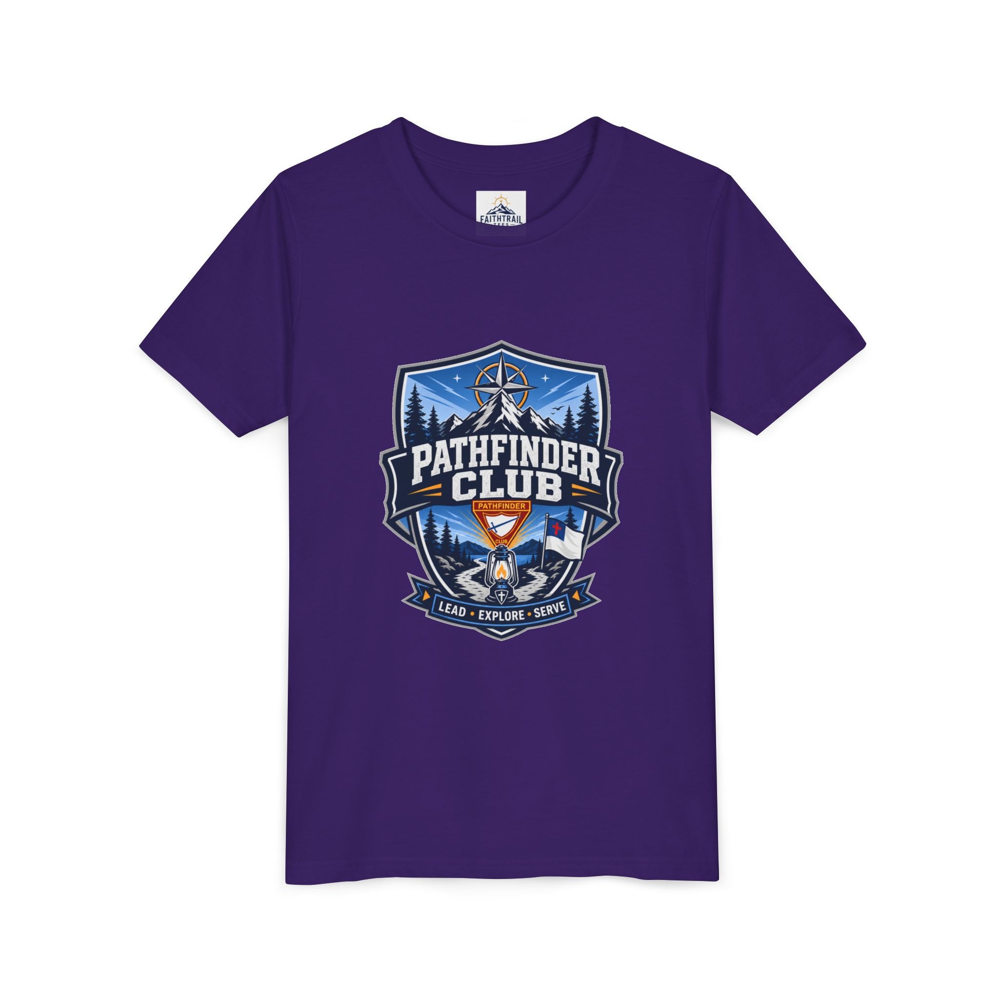 Conquistadores Camiseta para jóvenes | Camping Compass, Fogata, Pinos