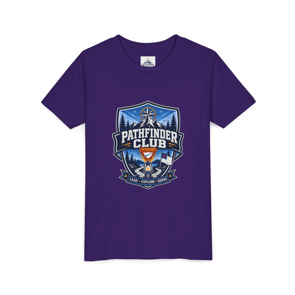Conquistadores Camiseta para jóvenes | Camping Compass, Fogata, Pinos