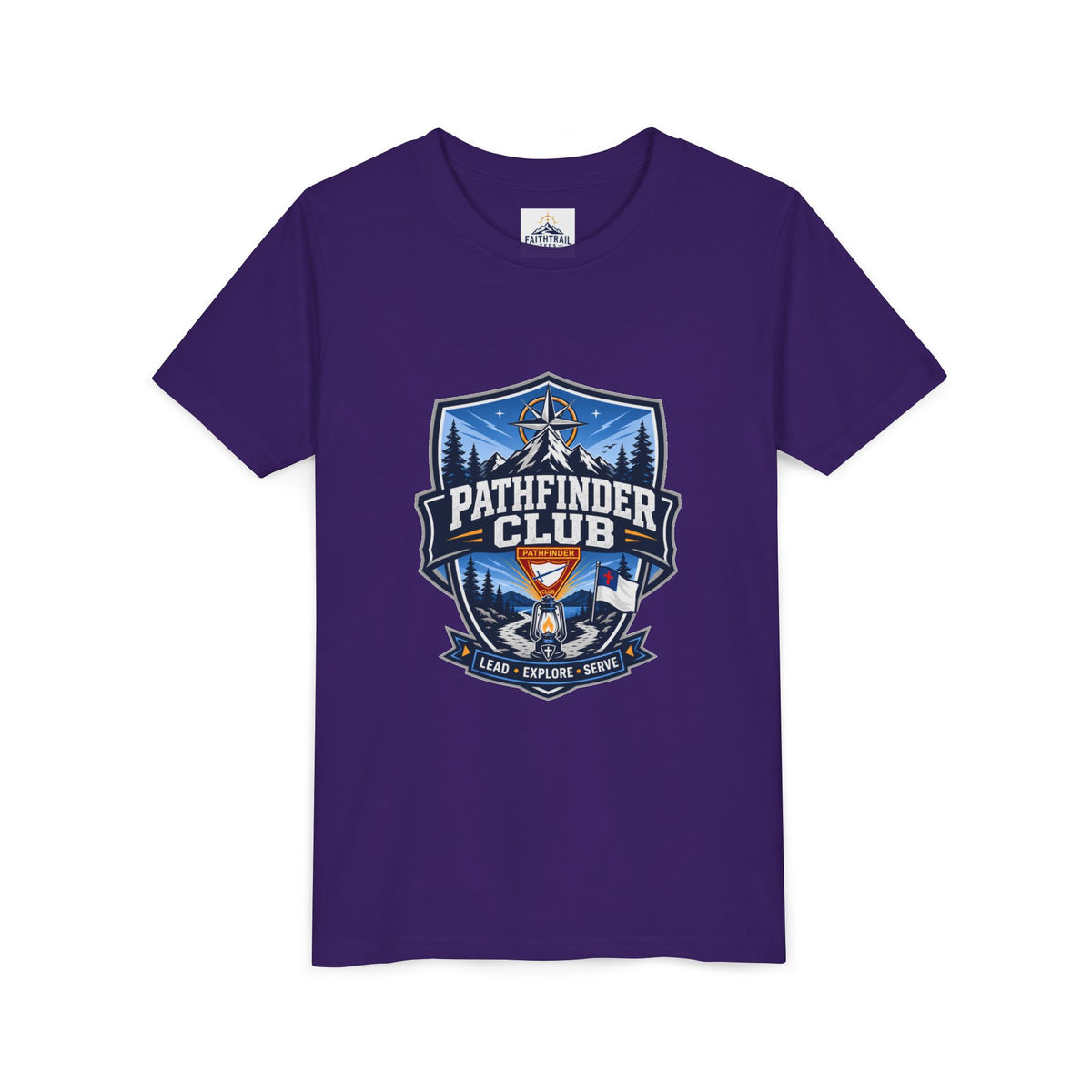 Conquistadores Camiseta para jóvenes | Camping Compass, Fogata, Pinos