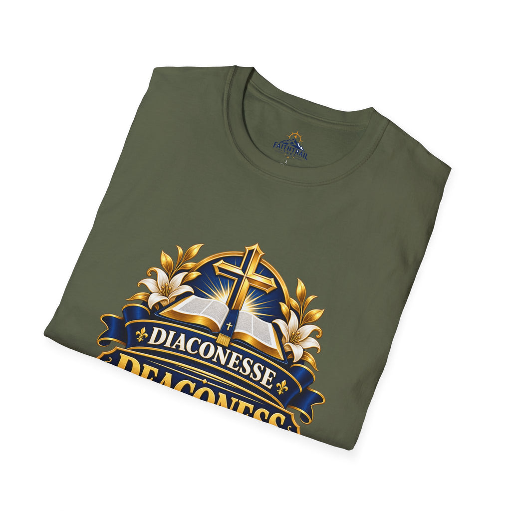 Deaconess Emblem T-Shirt — Faith-Based Christian Church Shirt