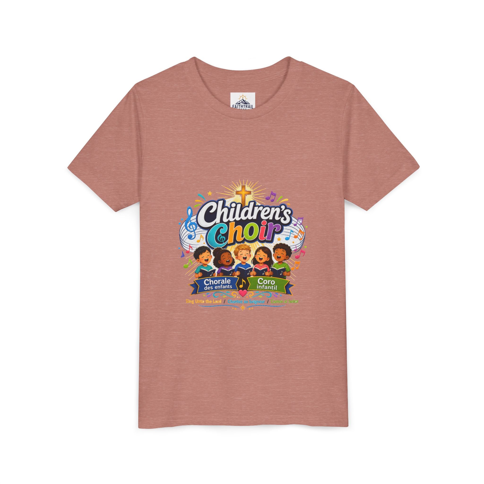 Children's Choir Youth Tee - Colorful Church Choir Graphic
