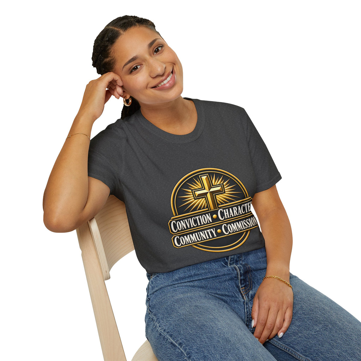 Conviction • Character Christian T-Shirt — Cross Faith Ministry Tee