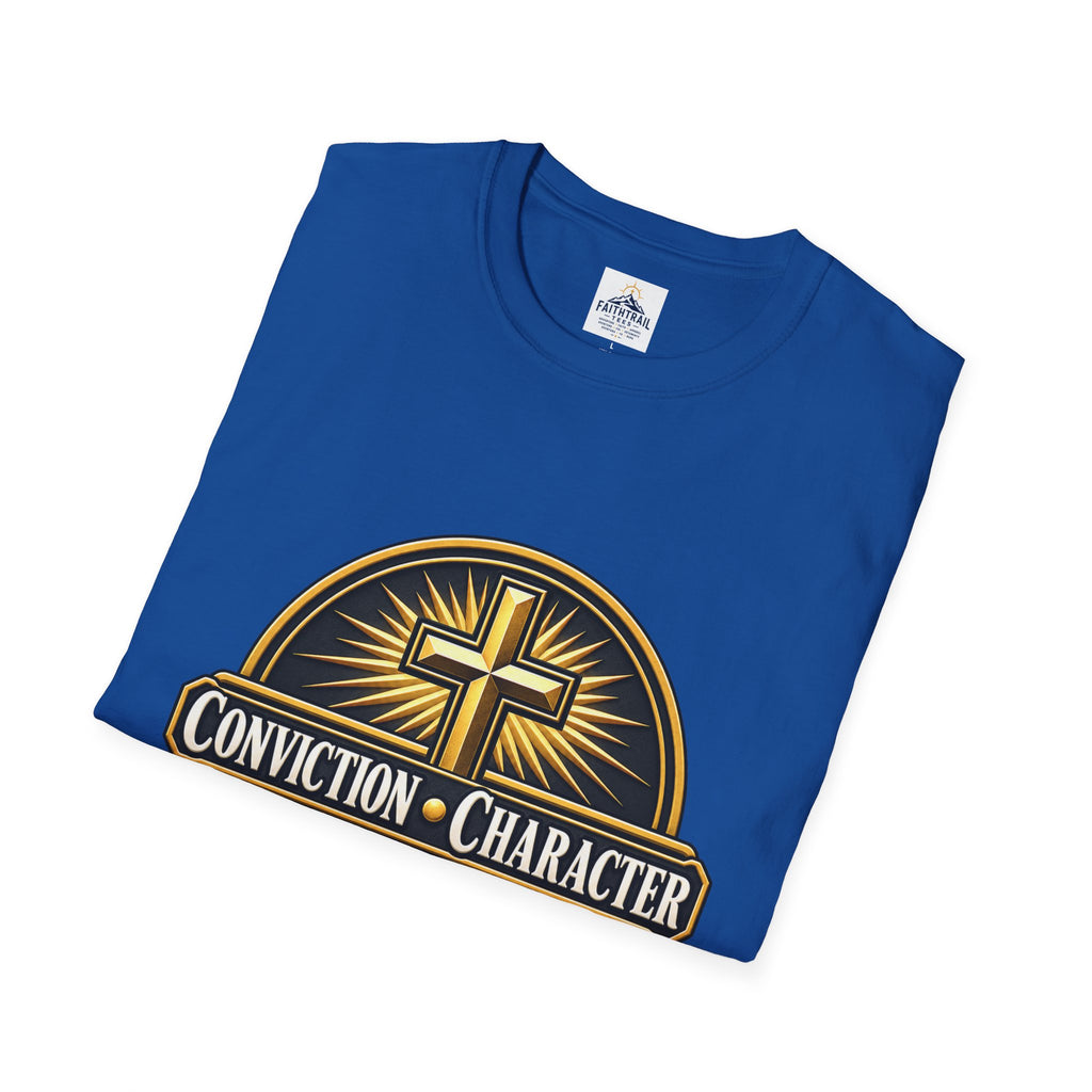 Conviction • Character Christian T-Shirt — Cross Faith Ministry Tee