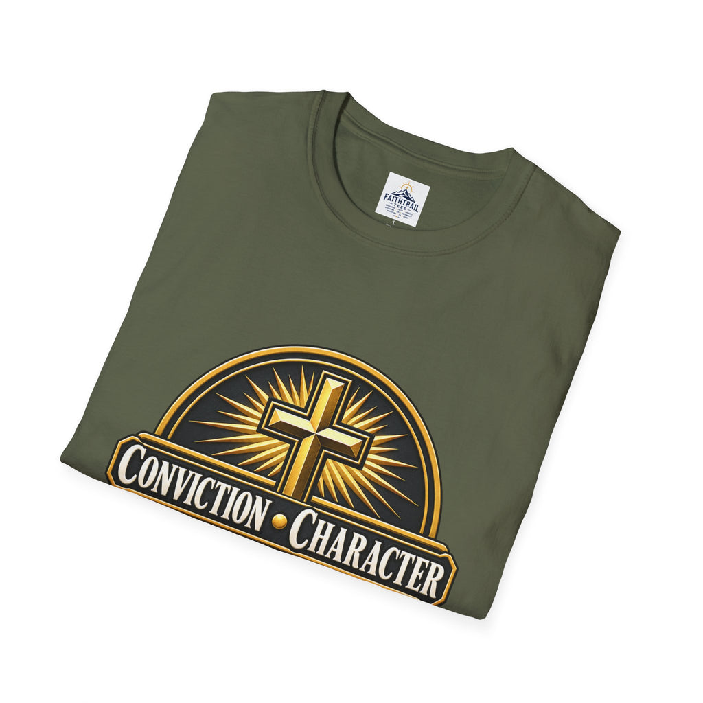 Conviction • Character Christian T-Shirt — Cross Faith Ministry Tee
