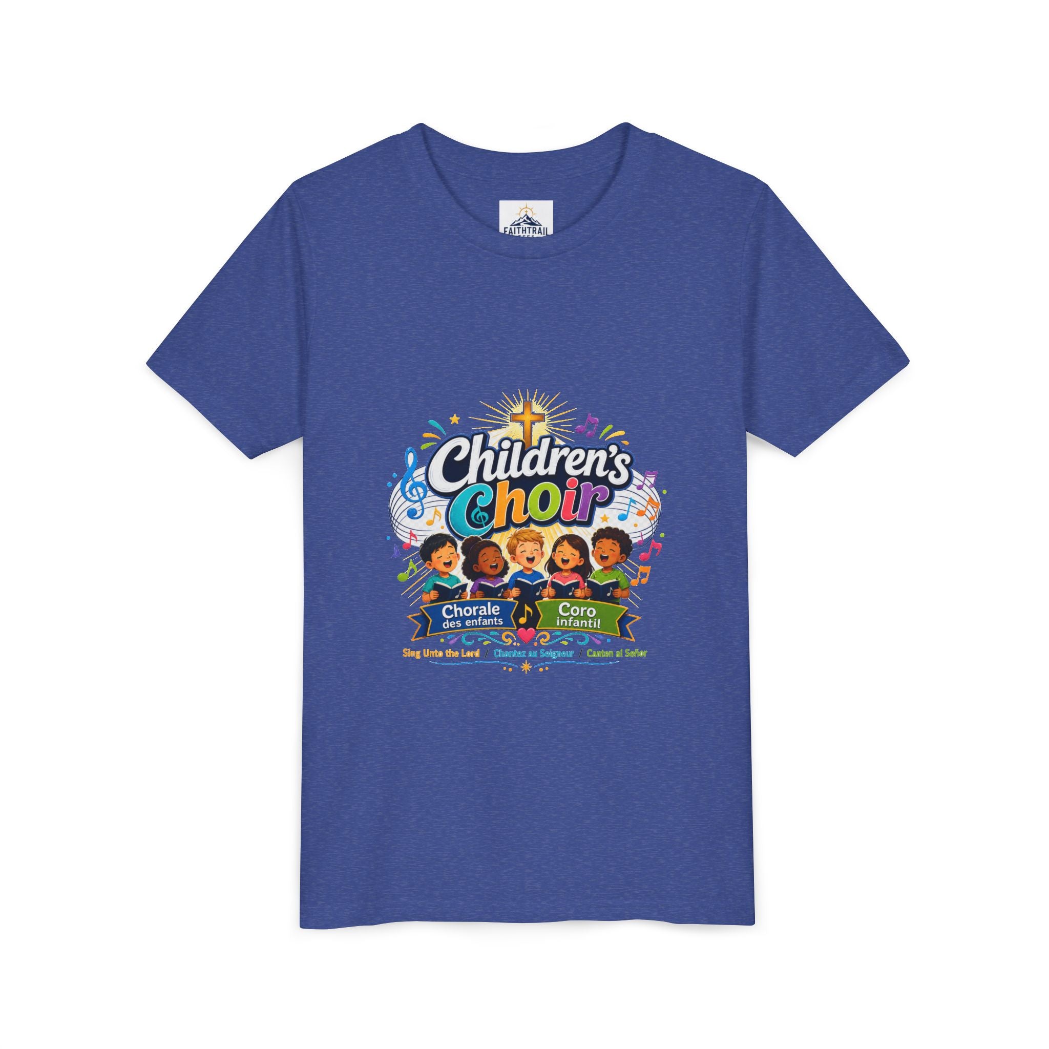 Children's Choir Youth Tee - Colorful Church Choir Graphic