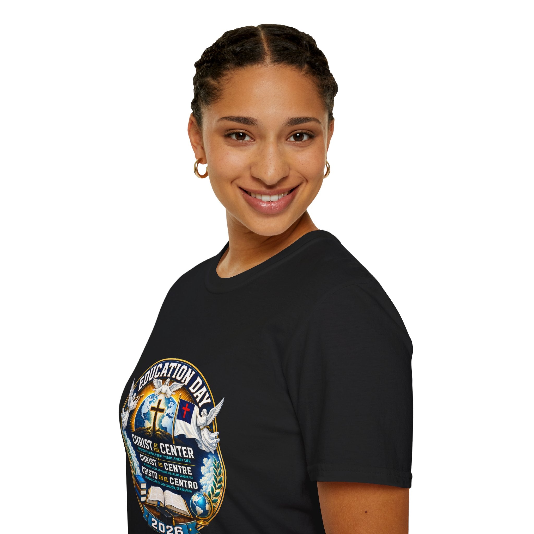 Education Day T-Shirt — "Christ at Center" Church Event Tee (2026)