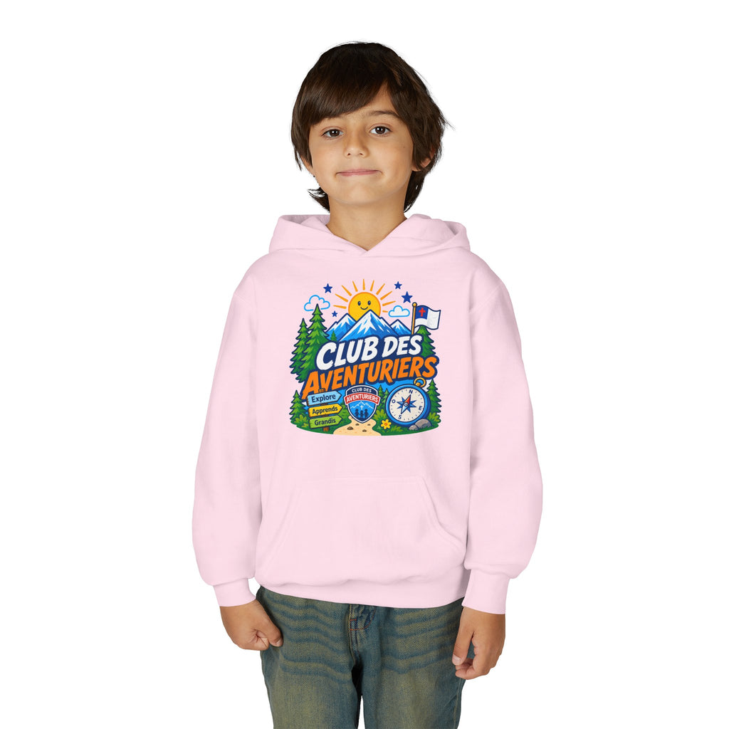 Club des Aventuriers Sweatshirt à Capuche (Enfants) | Design de Camping