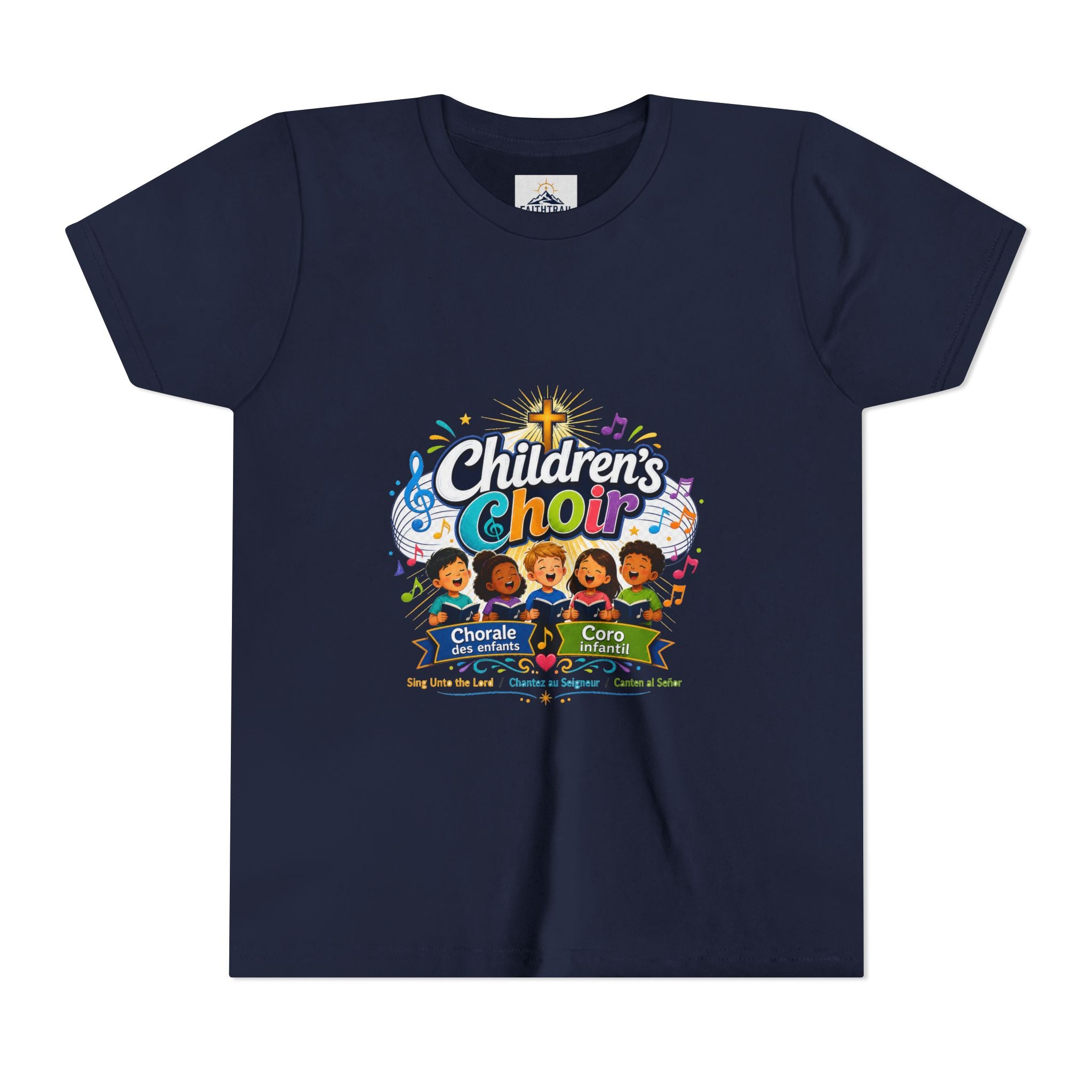Children's Choir Youth Tee - Colorful Church Choir Graphic