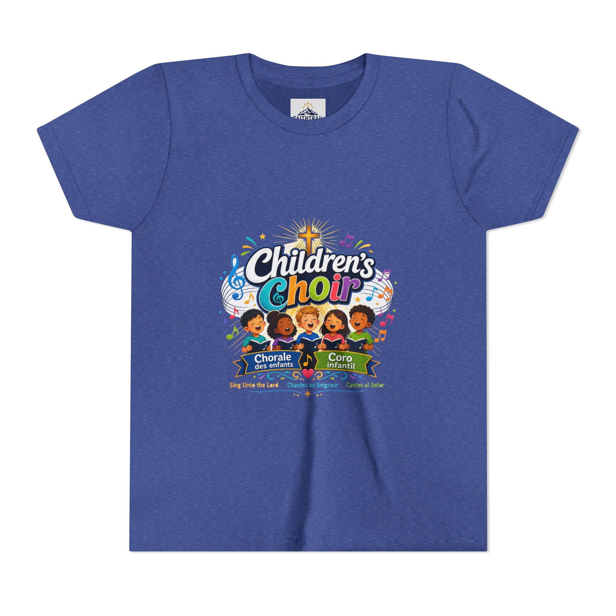 Children's Choir Youth Tee - Colorful Church Choir Graphic