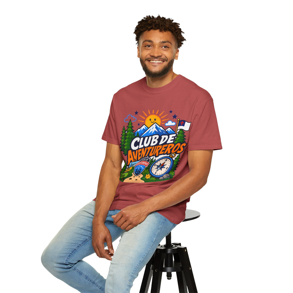 Club de Aventureros Camiseta (Adultos) | Camping, Brújula y Sol