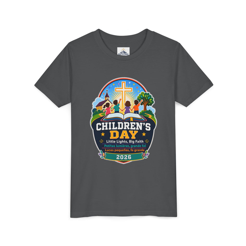 Children's Day Youth Tee – 'Little Lights, Big Faith' 2026 Church Kids T‑Shirt