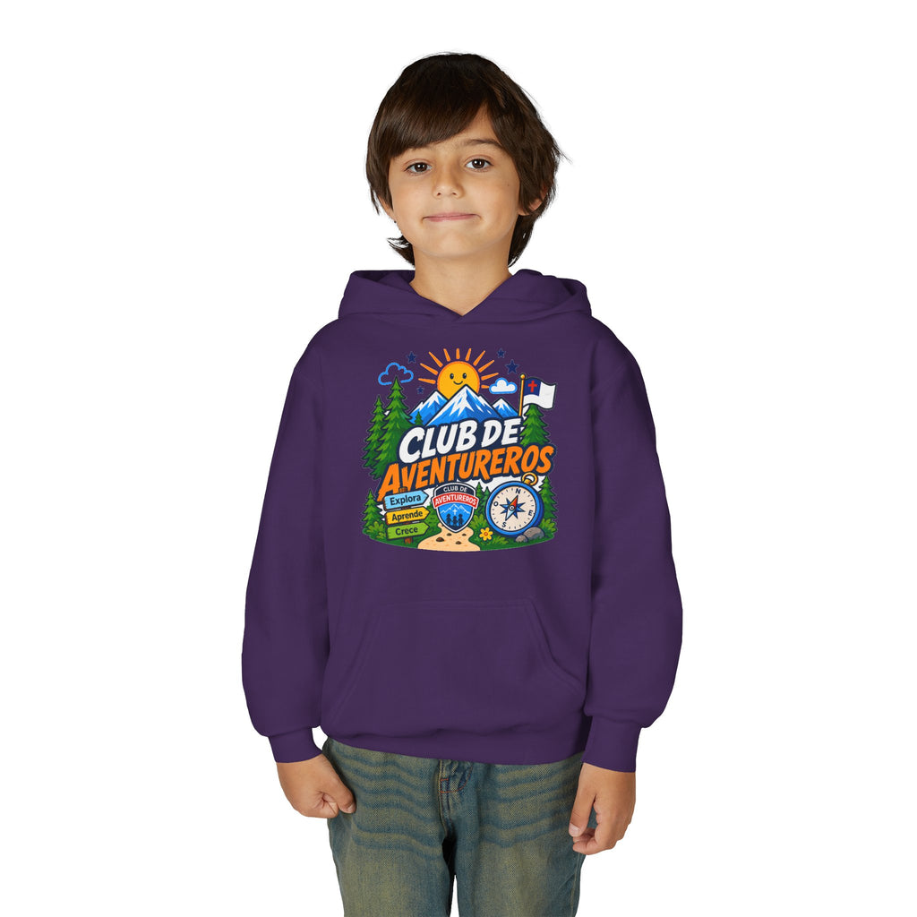 Club de Adventureros | Sudadera con capucha y estampado para Niños | Cámping