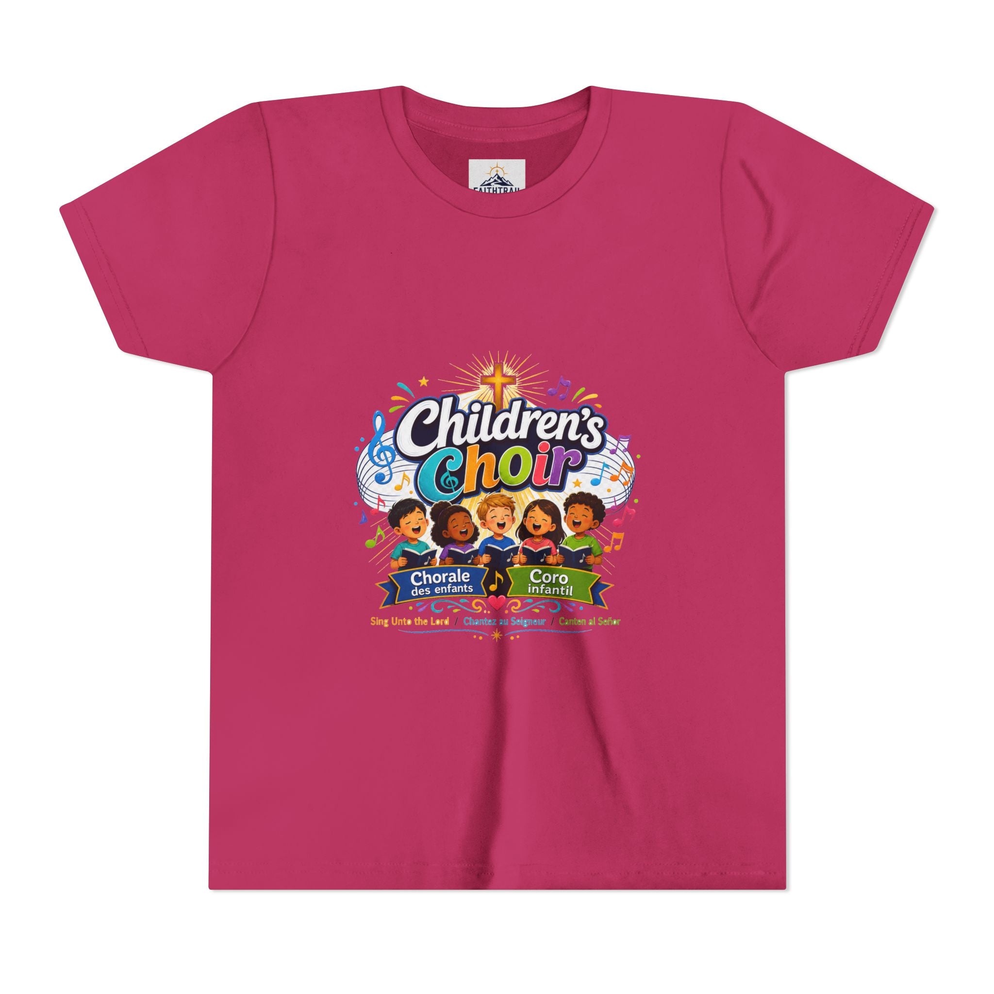Children's Choir Youth Tee - Colorful Church Choir Graphic