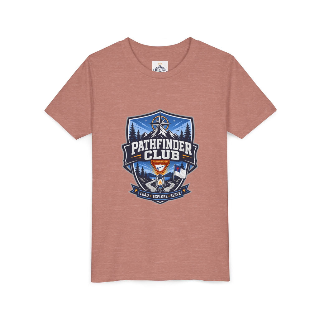 Conquistadores Camiseta para jóvenes | Camping Compass, Fogata, Pinos