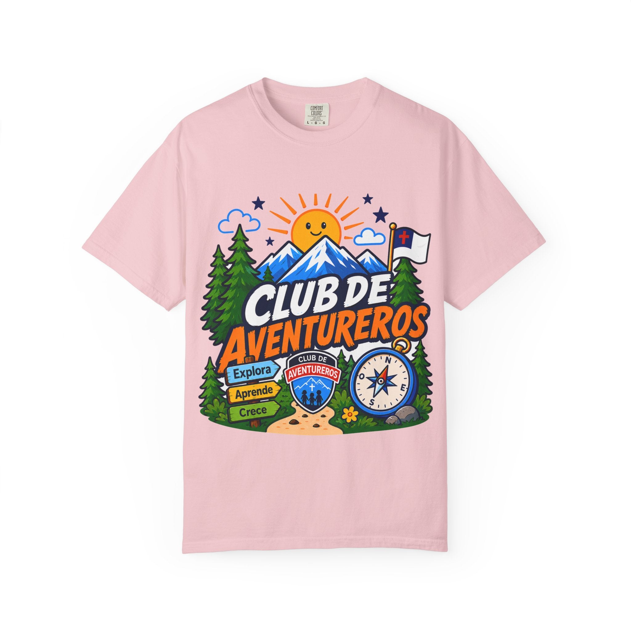 Club de Aventureros Camiseta (Adultos) | Camping, Brújula y Sol