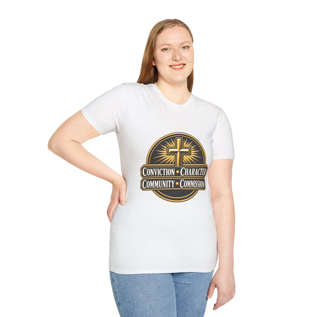 Conviction • Character Christian T-Shirt — Cross Faith Ministry Tee